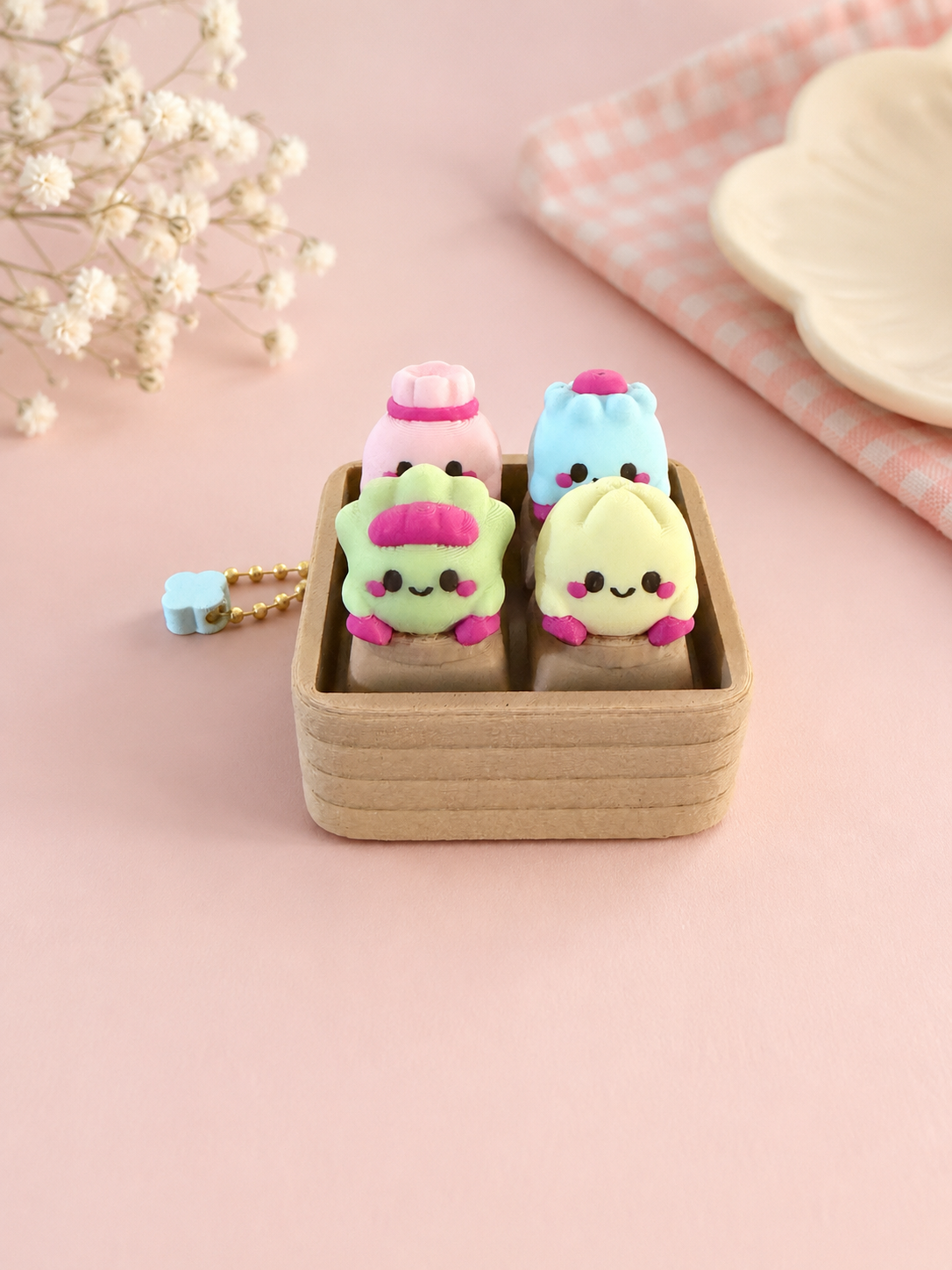 Mini Dim Sum Multi Clicker Sensory Fidget (4 clickers)