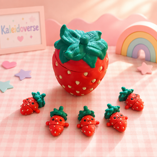 Strawberry Container with Strawberry Babies