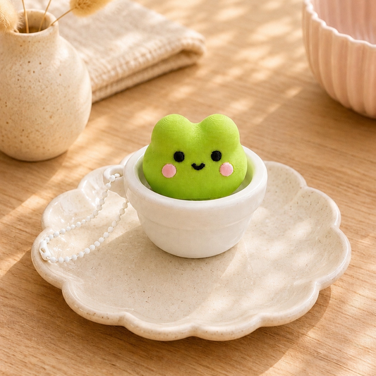 Frog Pot Single Clicker Keychain