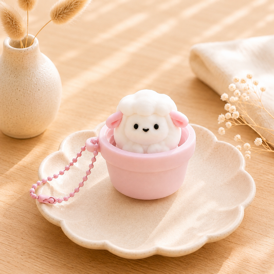 Sheep Pot Single Clicker Keychain