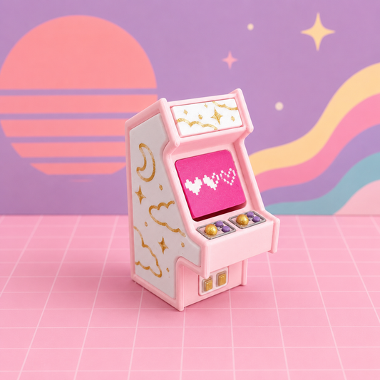 Retro Arcade Game Machine Single Clicker - Sparkle