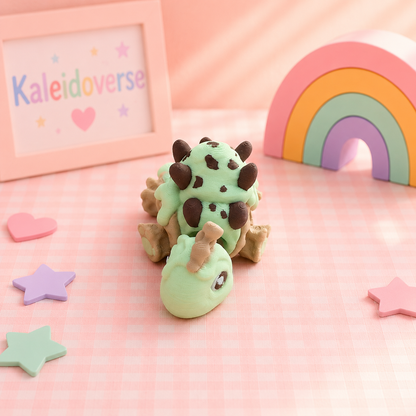 Scooposaurus Dinosaur Flexi Ice Cream Stegosaurus Dinosaur - Mint